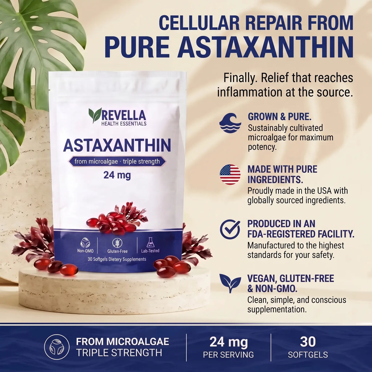 Revella Astaxanthin - King Of Antioxidants